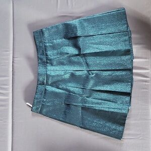 Sunday Best pleated shimmer mini skirt